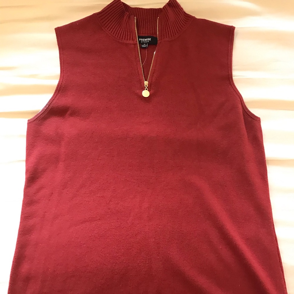 🧡Premise Burnt Orange Sweater Tank